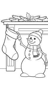 coloriage Bonhomme de neige updated en ligne