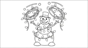 coloriage Bonhomme de neige updated pour bebe a imprimer