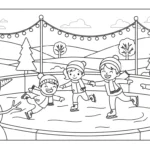 coloriage Bonhomme de neige updated à imprimer a4