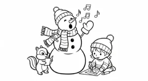 coloriage Bonhomme de neige updated a imprimer pour enfant de 4 ans