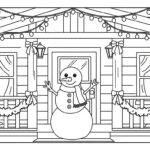 coloriage Bonhomme de neige updated à imprimer pour enfant de 8 ans