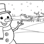 coloriage Bonhomme de neige updated à imprimer pour enfant de 10 ans