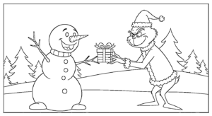 coloriage Bonhomme de neige updated et dessin a imprimer