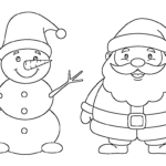 coloriage Bonhomme de neige updated à imprimer pdf