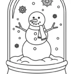 coloriage Bonhomme de neige updated pour primaire