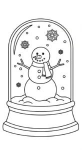 coloriage Bonhomme de neige updated pour primaire