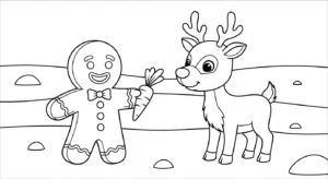 coloriage Bonhomme en pain d’épice updated a telecharger