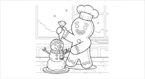 coloriage Bonhomme en pain d’épice updated à imprimer pour enfant de 6 ans