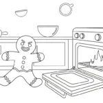 coloriage Bonhomme en pain d’épice updated gratuit pour enfants