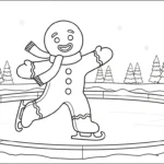 coloriage Bonhomme en pain d’épice updated pour enfant de 2 ans