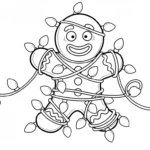 coloriage Bonhomme en pain d’épice updated pour enfants à imprimer