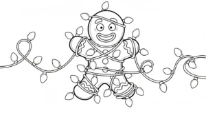 coloriage Bonhomme en pain d’épice updated pour enfants à imprimer