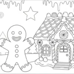 image pour coloriage Bonhomme en pain d’épice updated enfant