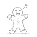 coloriage Bonhomme en pain d’épice updated pour enfant de 8 ans