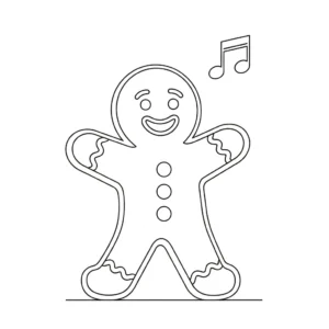 coloriage Bonhomme en pain d’épice updated pour enfant de 8 ans