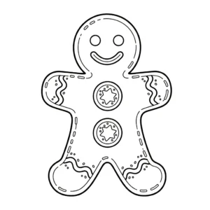 coloriage Bonhomme en pain d’épice updated pour enfant de 5 ans
