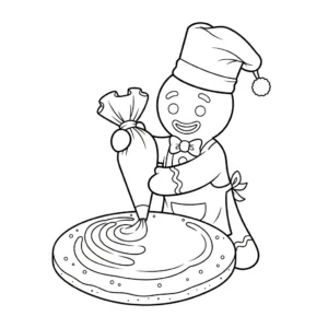 coloriage Bonhomme en pain d’épice updated a dessiner en ligne