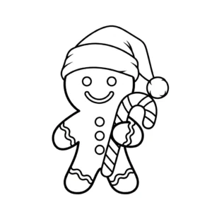 coloriage Bonhomme en pain d’épice updated à imprimer gratuitement pdf