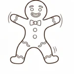 coloriage Bonhomme en pain d’épice updated pour enfant à imprimer