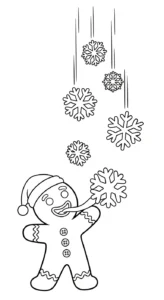 coloriage Bonhomme en pain d’épice updated gratuit en ligne