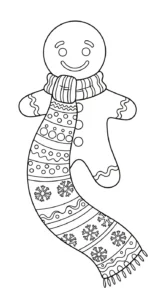 coloriage Bonhomme en pain d’épice updated pour enfant gratuit