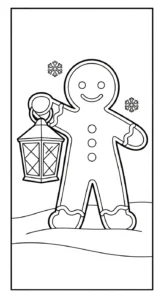 coloriage Bonhomme en pain d’épice updated gratuit à imprimer