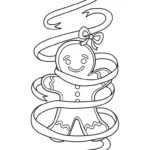 coloriage Bonhomme en pain d’épice updated de pour enfants