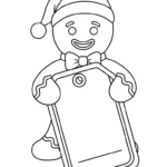 coloriage Bonhomme en pain d’épice updated gratuit en ligne