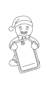 coloriage Bonhomme en pain d’épice updated gratuit en ligne