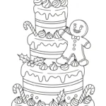 image pour coloriage Bonhomme en pain d’épice updated enfant