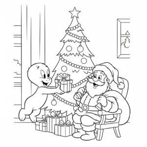 coloriage Casper de pour enfants