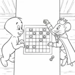 coloriage Casper a imprimer gratuitement