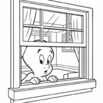 coloriage Casper pour enfant de 10 ans
