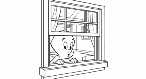 coloriage Casper pour enfant de 10 ans