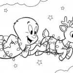 coloriage Casper pour enfant