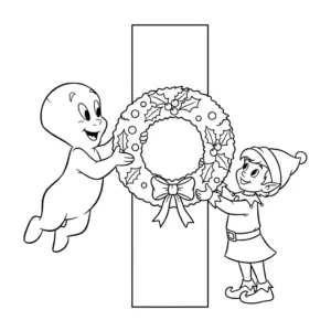 image pour coloriage Casper enfant