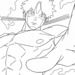 coloriage Dandadan updated pour enfants