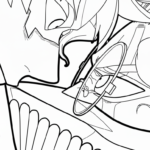 image pour coloriage Dandadan updated enfant