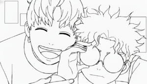 coloriage Dandadan updated pour enfant de à imprimer