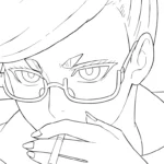 coloriage Dandadan updated en ligne pour enfant