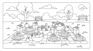 coloriage Dessert pour enfant a imprimer gratuit