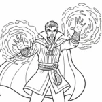 coloriage Doctor Strange a dessiner et imprimer