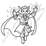 coloriage Doctor Strange a imprimer gratuitement