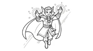 coloriage Doctor Strange a imprimer gratuitement