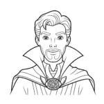 image de coloriage Doctor Strange pour enfant