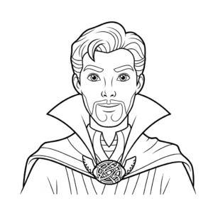 image de coloriage Doctor Strange pour enfant