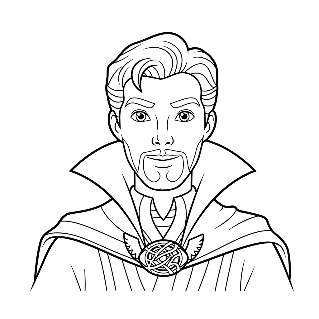 Tranh tô màu Doctor Strange