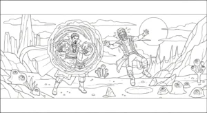 coloriage Doctor Strange de pour enfants