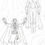 coloriage Doctor Strange et dessins