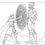 coloriage Doctor Strange pour enfant de à imprimer